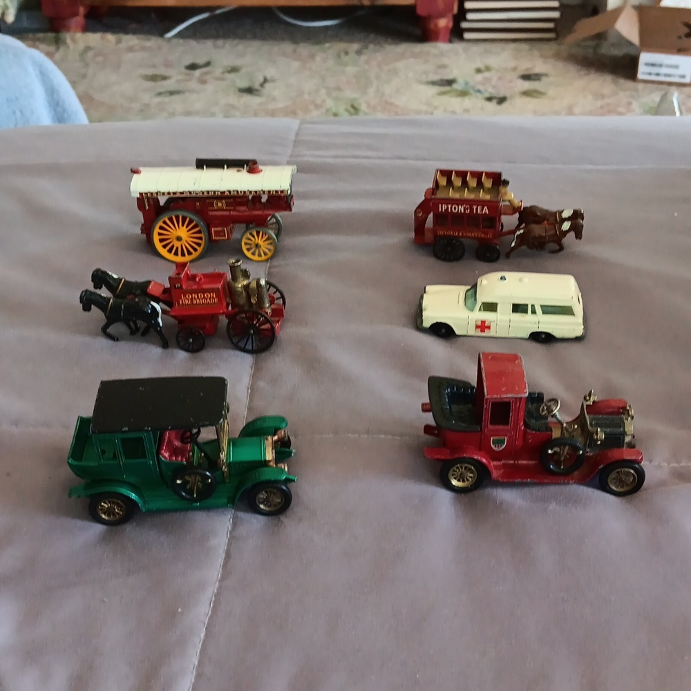 Models of yesteryear cars.
